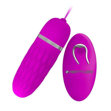 Uovo Vibrante con Telecomando 12 Vibrazioni in Silicone Viola